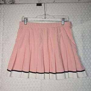 VINTAGE LILLY OF BEVERLY HILLS PINK PLEATED TENNIS SKIRT WOMENS SIZE 14 EUC